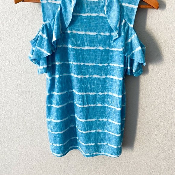 Juicy Couture Light Baby Blue Sleeveless Ruffle - Picture 5 of 5